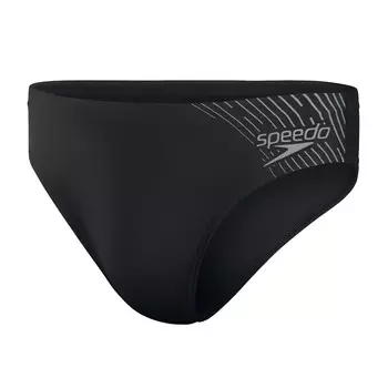 Плавки Speedo Medley Logo 7 cm Brief, цвет Black/USA Charcoal