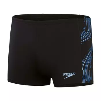 Плавки Speedo Tech Panel Aquashort, цвет Black/Curious Blue/True Cobalt