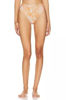 Плавки Tularosa Nori High Waist, цвет Orange Retro Paisley