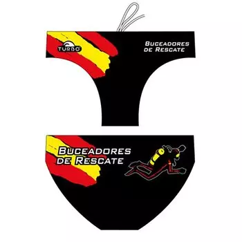 Плавки Turbo Rescue Divers Spain, черный