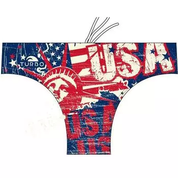 Плавки Turbo USA Vintage Map 2013, красный