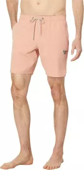 Плавки VISSLA Solid Sets 17.5" Ecolastic Trunks, цвет Dusty Orange