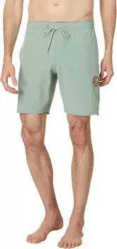 Плавки VISSLA Solid Sets 17.5" Ecolastic Trunks, цвет Light Sage