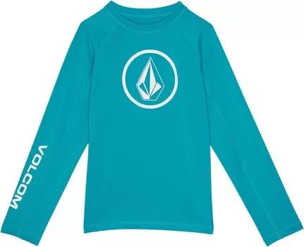 Плавки Volcom Kids Lido Solid Long Sleeve Rashguard, цвет Barrier Reef