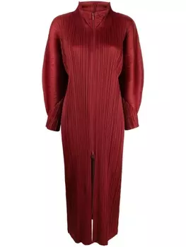 Pleats Please Issey Miyake плиссированное платье миди November, красный
