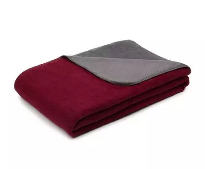 Плед Ambiente Trendlife хлопок акрил Nevada Double Face + декоративная строчка 150х200см бордовый Gzze