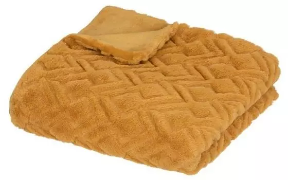 Плед Atmosphera Crateur d'intrieur MARA, 120x1x160 см, желтый