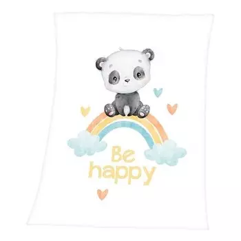 Плед BabyBest Regenbogen Panda, 75x1x100 см, разноцветный