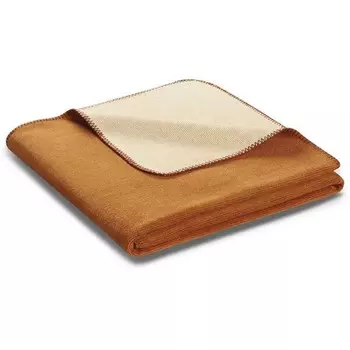 Плед Biederlack Melange Doubleface, 200 см цвет ocker/beige