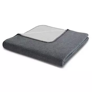 Плед Biederlack Recover Doubleface, 200 см цвет dunkelgrau/silber