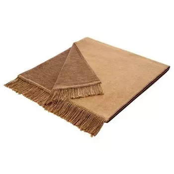 Плед Biederlack Salt & Pepper, 200 см цвет camel