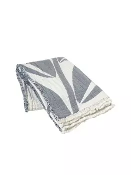 Плед Broste Copenhagen, цвет maritime blue