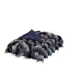 Плед Caron из искусственного меха с перьями, 50 x 60 дюймов, темно-синий Cozy Tyme, синий