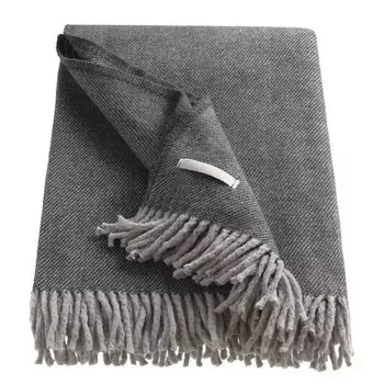 Плед Esprit Home Jade, 200 см, антрацитовый