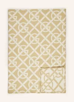 Плед GANT HOME, цвет HELLBRAUN/CREME