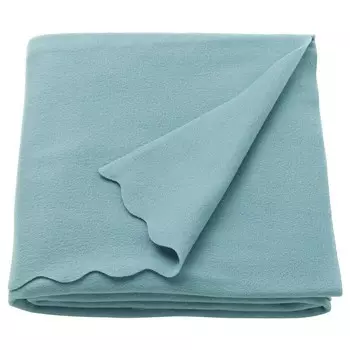 Плед, голубой, 120х160 см, THORGUN IKEA