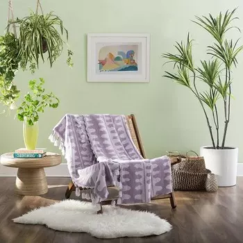 Плед Himaya Throw Justina Blakeney, фиолетовый