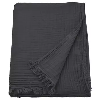 Плед Ikea Vallkrassing 150x200 см, антрацит