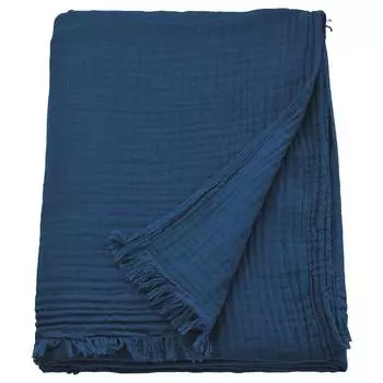 Плед IKEA VALLKRASSING Plaid 150x200см., синий