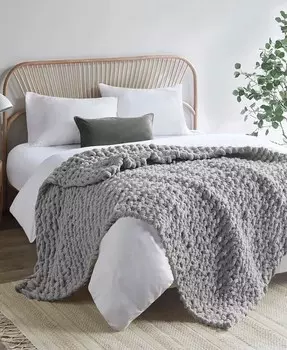 Плед из синели плотной вязки, 50 x 60 дюймов Madison Park, розовый