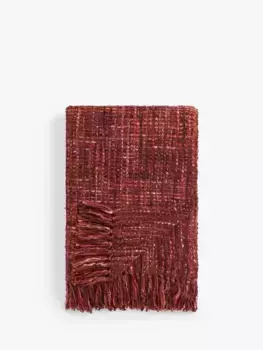 Плед John Lewis Boucle Blend, красный