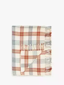 Плед John Lewis Porth Check, цвет auburn