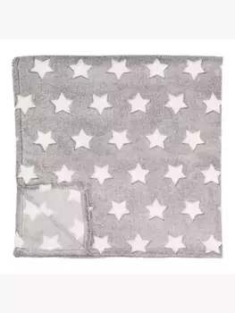 Плед John Lewis Star Fleece, серый