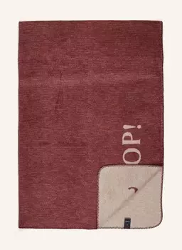 Плед JOOP!, цвет DUNKELROT/BEIGE