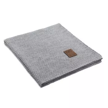 Плед Knit Factory Jesse - Серый - 160x130 см