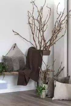 Плед Knit Factory, темно-коричневый