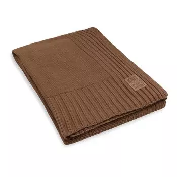 Плед Knit Factory Uni - Табачный - 160x130 см, коричневый