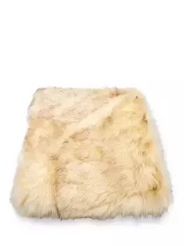 Плед Laura Ashley Berwyn Faux Fur, кремовый