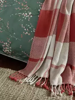 Плед Laura Ashley Dylan, цвет mid/orange