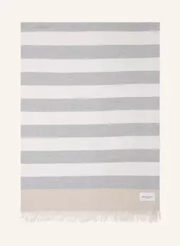 Плед Marc O'Polo PER, 130x160 см, цвет weiss/grau/hellbraun