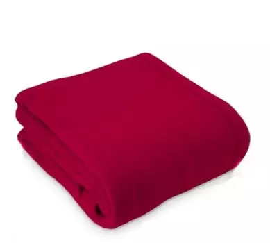 Плед Maryplaid Double Pile Solid Color Basic 250210, темно-красный