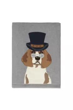 Плед Maryplaid Embroidered Dog Fleece 6M34024 160х180, серый
