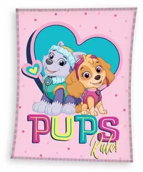 Плед paw patrol Mtonlinehandel, розовый