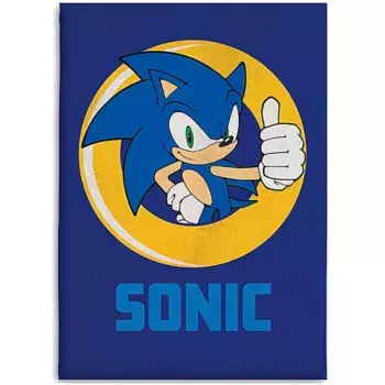 Плед Sonic The Hedgehog, синий