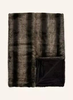 Плед Star Home RION aus Kunstpelz, 150x200 см, цвет schwarz/dunkelbraun/creme
