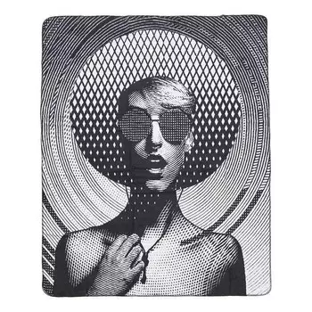Плед twentyfour Elektra, 200 см, черно-белый