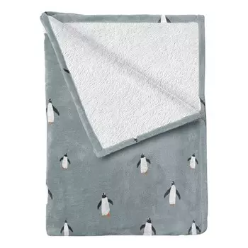 Плед twentyfour Pinguin, 230 см, темно-серый