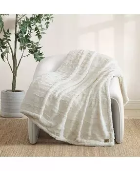 Плед Valor из текстурированного искусственного меха, 50 x 70 дюймов UGG, белый
