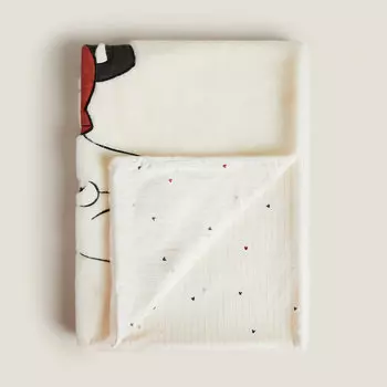 Плед Zara Disney Fuzzy Mickey, белый
