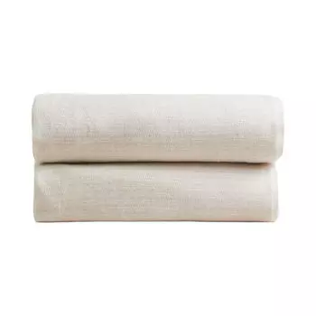 Плед Zara Home Fringed Soft-touch, натуральный