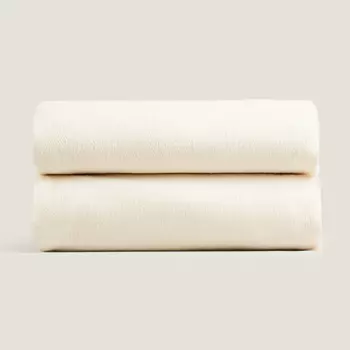 Плед Zara Home Soft-touch, кремовый