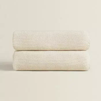Плед Zara Knit Baby, ваниль