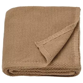 Плед, желто-бежевый, 130х170 см, HUMLEMOTT IKEA