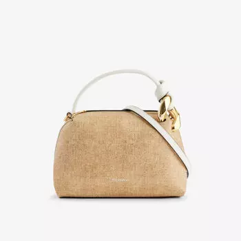 Плетеная сумка на плечо corner chain Jw Anderson, цвет sand
