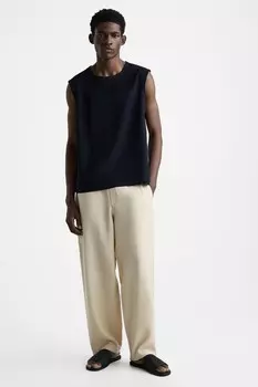 Плетеные сандалии ZARA, черный
