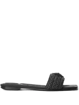Плетеные шлепанцы Alexander Wang, черный